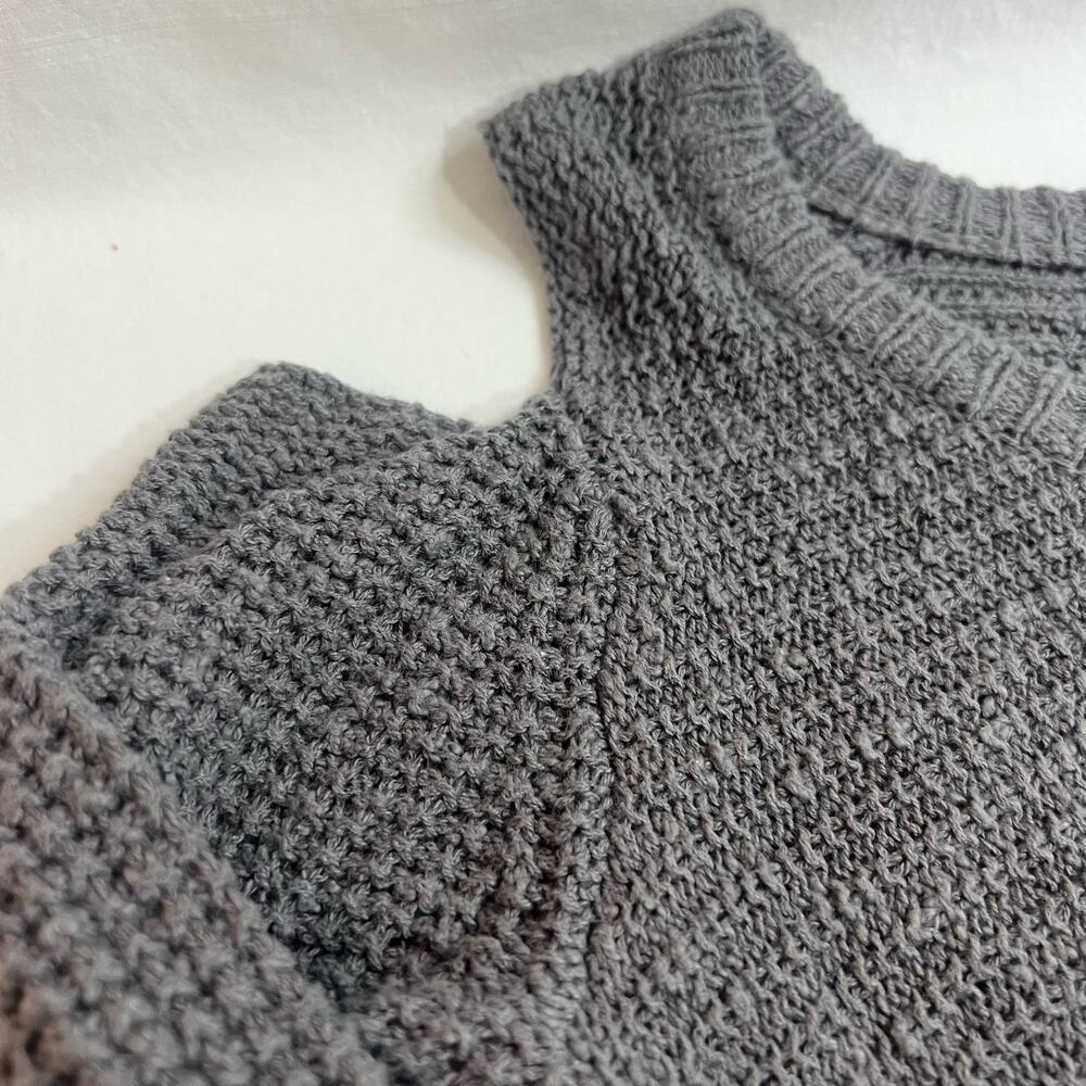 Ruby Moon Open Shoulder Sweater Gray Small Long S… - image 4